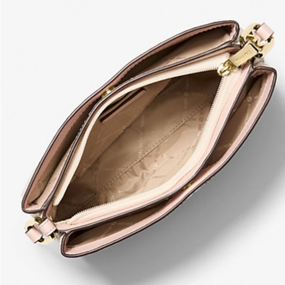 Michael Kors Beige and Pink Women's Bag Trisha Crossbody NWT - Picture 2 of 14